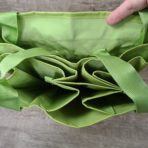 Reisenthel BOTTLEBAG Lime Green Picnic Bottle Carrier w Cutlery For 2 & Corkscre - Picture 5 of 5